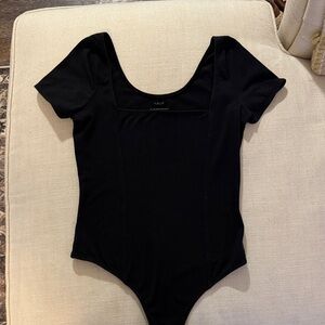 Black Short Sleeve Bodysuit